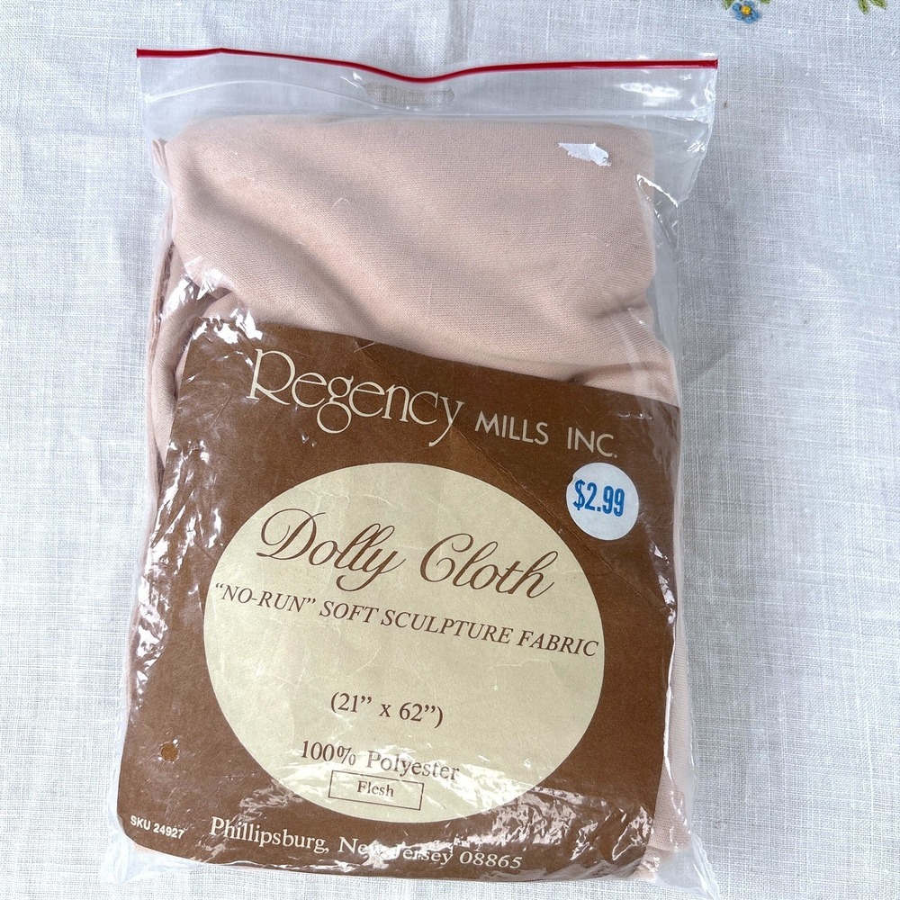 Regency Mills Inc Dolly Cloth Flesh No-Run Soft Sculpture Fabric 21x62